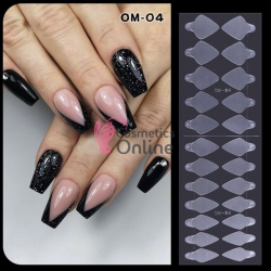 Stickere pentru tipsurile Polygel smart full duet system, Set 24 bucati OM-04